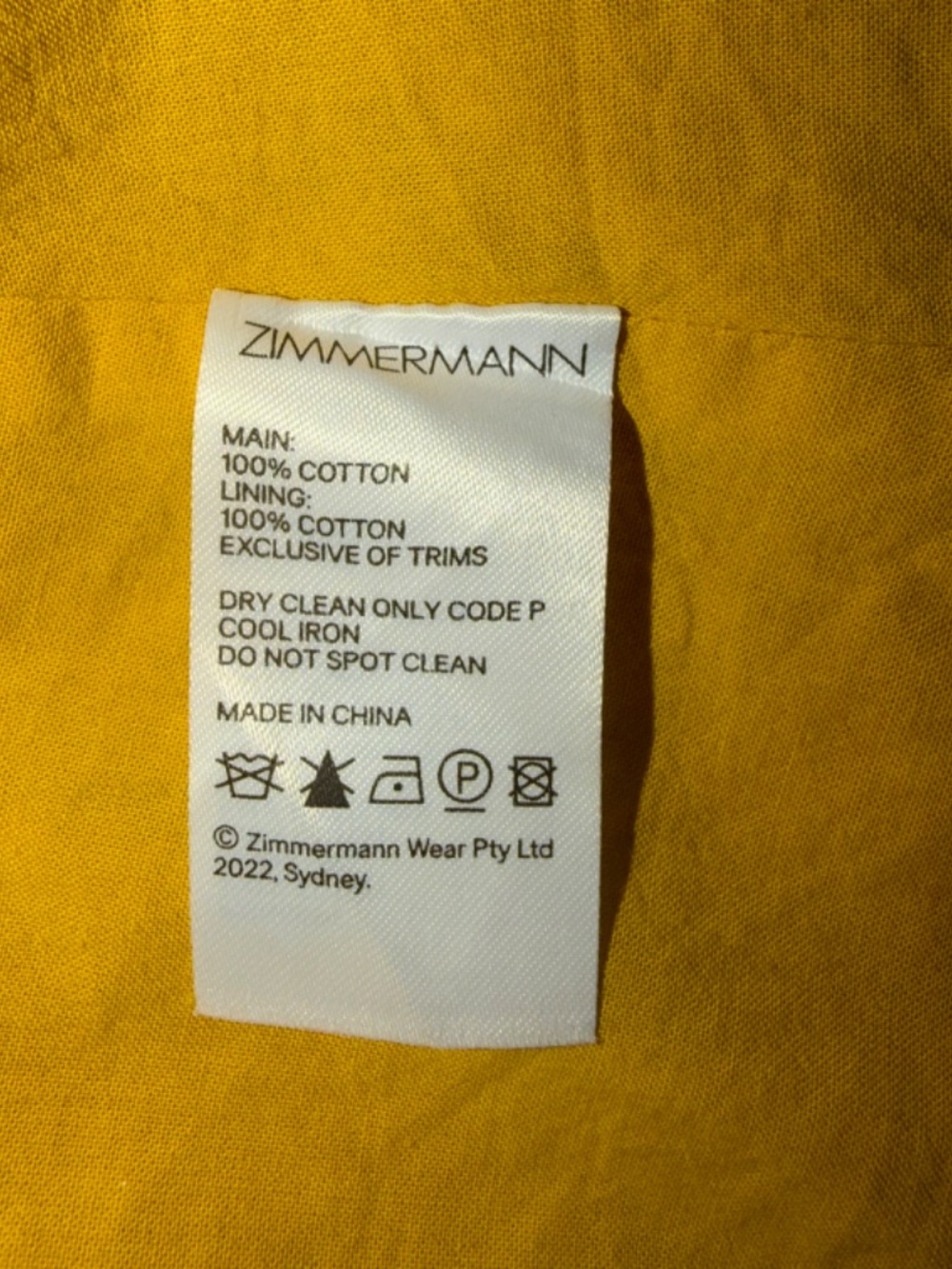 Zimmermann Pattie Cotton Sundress Designer Size 3 (10 US) - Picture 5 of 6